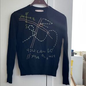 Black Graphic Women's Top